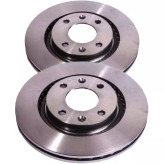 دیسک چرخ جلو پژو 206 T5 رفیع نیا (بسته 2عددی)